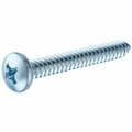 Hillman Sheet Metal Screw, #8 x 1 in, Zinc Plated Steel Pan Head Phillips Drive, 5 PK 41062